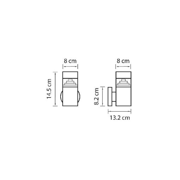 Настенный светильник уличный Raggio 377617