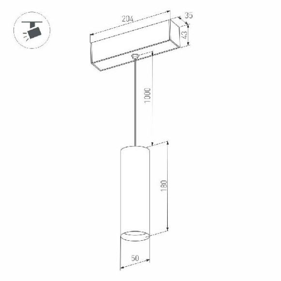 Трековый светильник MAG 027006 Трековый светильник MAG 027006