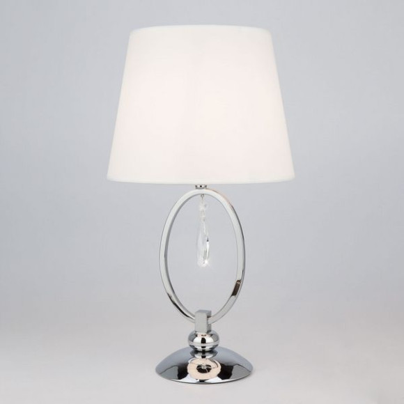Интерьерная настольная лампа Madera 01055/1 хром/прозрачный хрусталь Strotskis