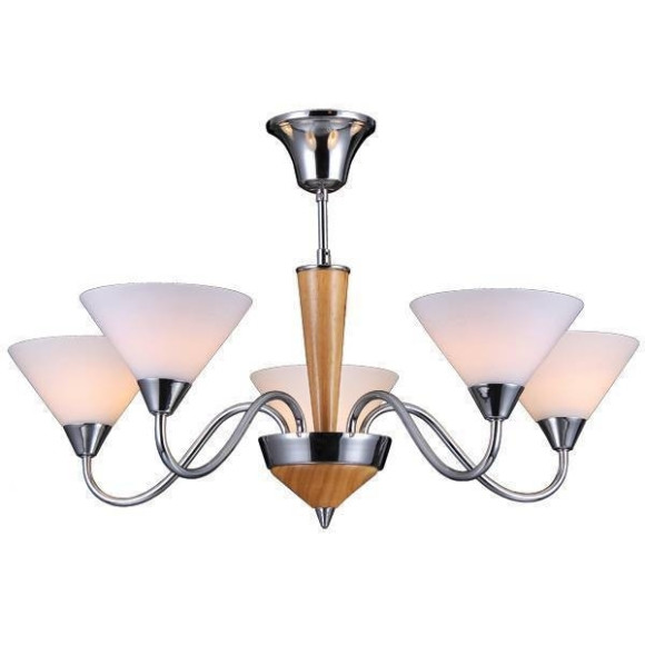 Потолочная люстра Evora EVORA 11400/5C CHROME, OAK
