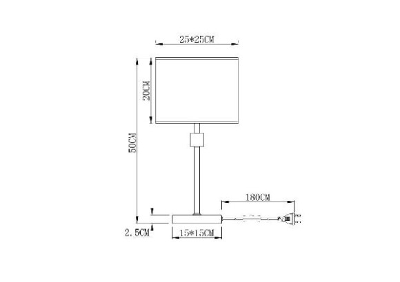 Интерьерная настольная лампа North A5896LT-1CC