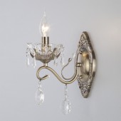 Бра Teodore 10103/1 античная бронза/прозрачный хрусталь Strotskis Бра Teodore 10103/1 античная бронза/прозрачный хрусталь Strotskis