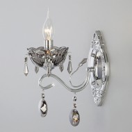 Бра Teodore 10103/1 хром/дымчатый хрусталь Strotskis