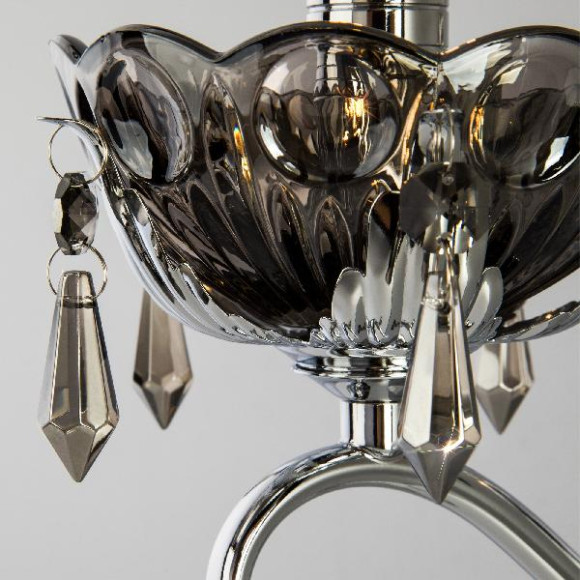 Бра Teodore 10103/1 хром/дымчатый хрусталь Strotskis