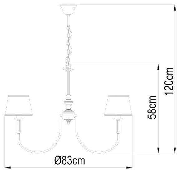 Подвесная люстра Alice A3579LM-8AB