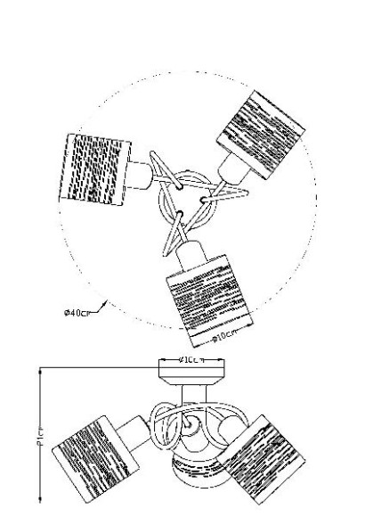 Потолочная люстра Murcia 15343-3D Потолочная люстра Murcia 15343-3D
