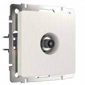 Розетка Встраиваемые механизмы перламутровый рифленый WL13-TV