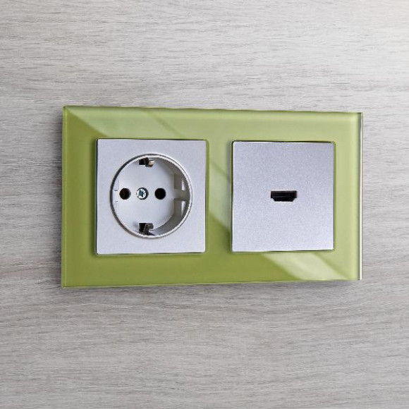 Розетка Встраиваемые механизмы серебряные WL06-10-01 Розетка Встраиваемые механизмы серебряные WL06-10-01