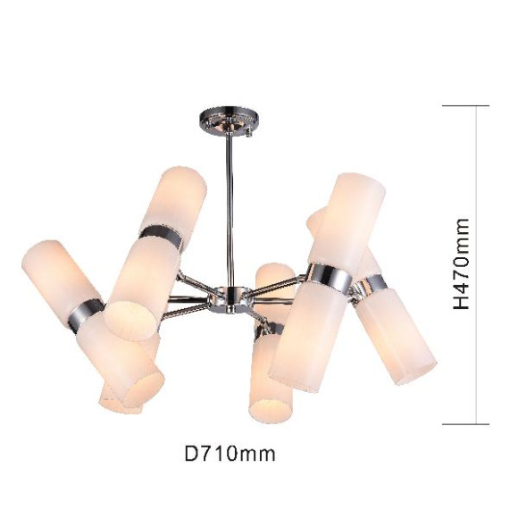 Потолочная люстра Rollo 2618-12P Потолочная люстра Rollo 2618-12P