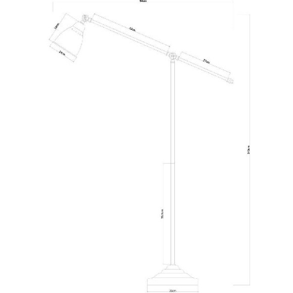 Торшер Braccio A2054PN-1SS Торшер Braccio A2054PN-1SS