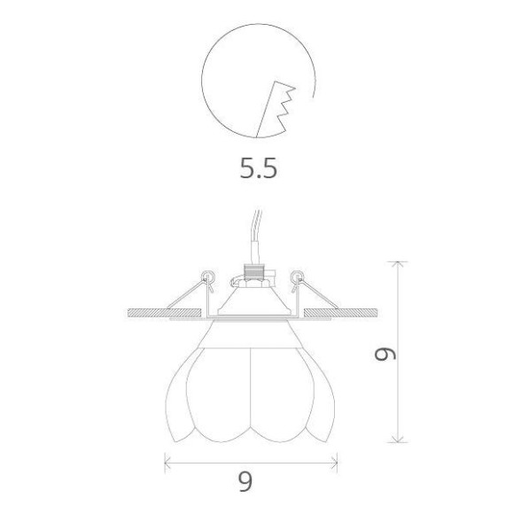 Точечный светильник Selection A8806PL-1CC