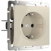 Розетка Встраиваемые механизмы слоновая кость WL03-10-01