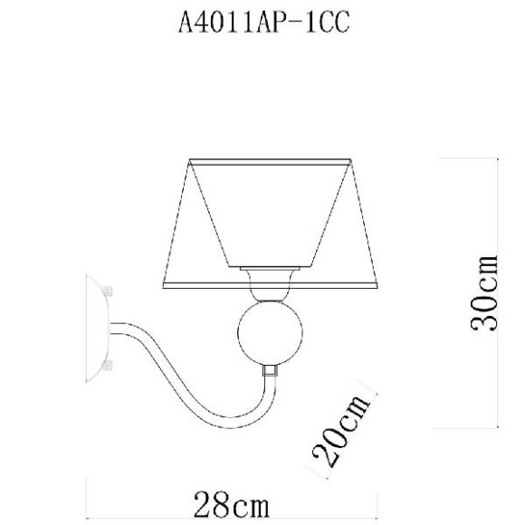Бра Turandot A4011AP-1CC Бра Turandot A4011AP-1CC
