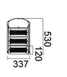 Уличный консольный светильник  W6145-3H