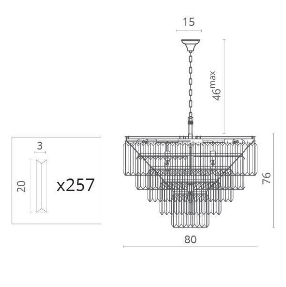 Подвесная люстра Nova 3001/01 LM-13 Подвесная люстра Nova 3001/01 LM-13