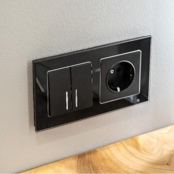 Розетка Встраиваемые механизмы черные WL08-10-01