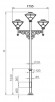 Наземный фонарь Exbury 540-43/b-50