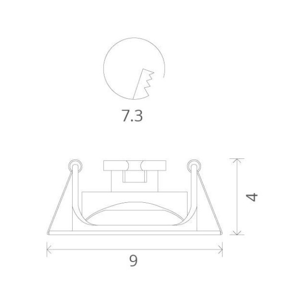 Точечный светильник Accento A3219PL-1WH