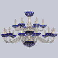 Подвесная люстра 1308 1308/12+6/360/2d G Cl/Clear-Blue/H-1I Подвесная люстра 1308 1308/12+6/360/2d G Cl/Clear-Blue/H-1I
