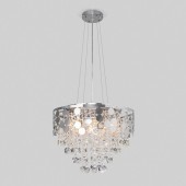 Подвесная люстра Lianna 10114/8 хром/прозрачный хрусталь Strotskis