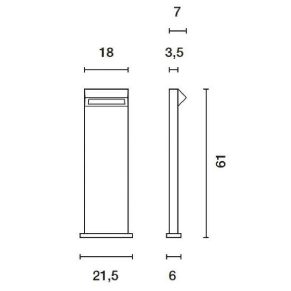 Наземный светильник Delwa 232201