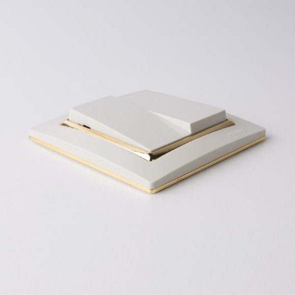 Выключатель Встраиваемые механизмы слоновая кость WL03-SW-2G-ivory