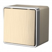 Выключатель Накладные механизмы Gallant шампань рифленый WL15-01-02