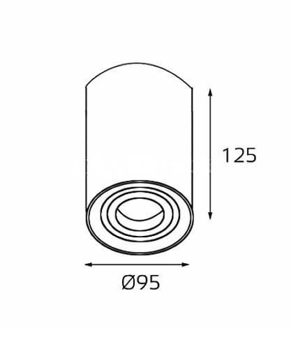 Точечный светильник Mg-56 5600 white Точечный светильник Mg-56 5600 white