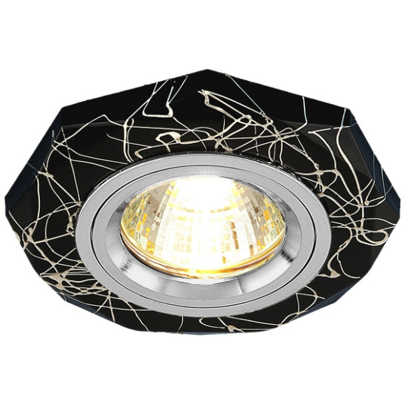 Точечный светильник 2040 2040 MR16 BK/SL черный/серебро