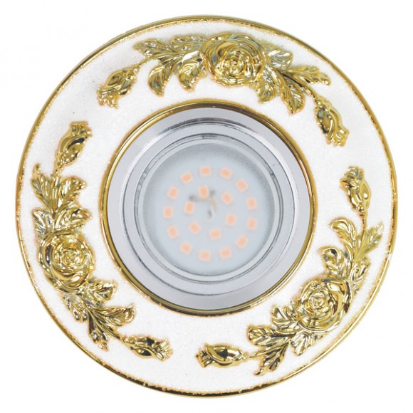 Точечный светильник Arno DLS-A105 GU5.3 CHROME/WHITE+GOLD