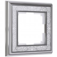 Рамка Palacio Gracia хром/белый WL77-Frame-01