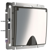 Розетка Встраиваемые механизмы глянцевый никель WL02-SKGSC-01-IP44 Розетка Встраиваемые механизмы глянцевый никель WL02-SKGSC-01-IP44