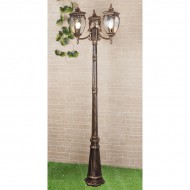 Наземный фонарь Andromeda черное золото GLYF-8024F/3 Наземный фонарь Andromeda черное золото GLYF-8024F/3