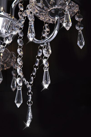 Торшер 2045 2045/3F хром/черный