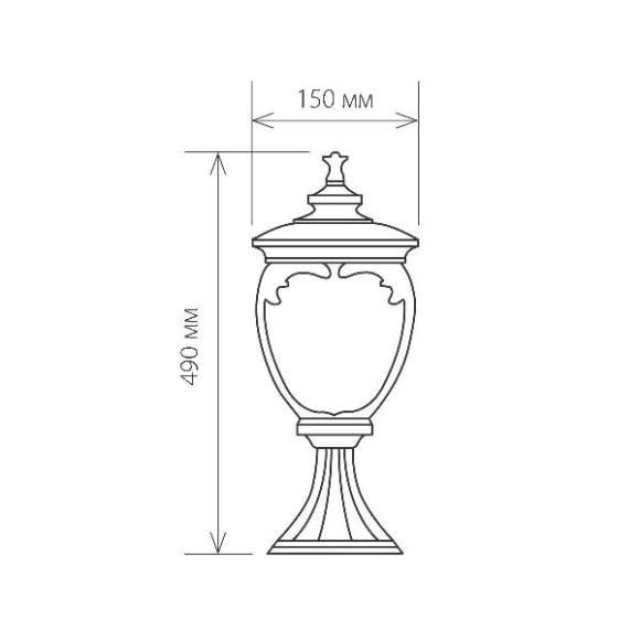 Наземный фонарь Andromeda белое золото GLYF-8024S Наземный фонарь Andromeda белое золото GLYF-8024S