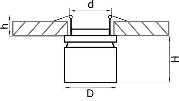 Точечный светильник FORTE INCA 214849