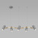 Подвесной светильник Spacer 90103/5 матовый серый/золото