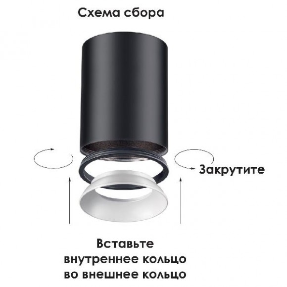 Точечный светильник Unite 370529