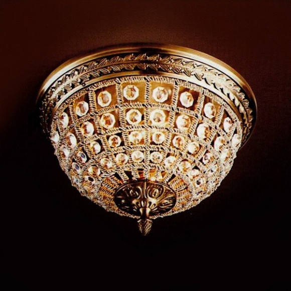 Потолочный светильник 108 KR0108W-2 antique brass