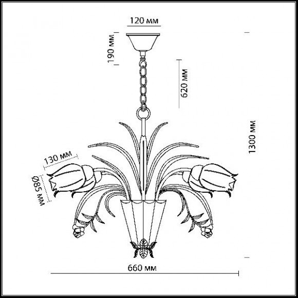 Подвесная люстра Merida 2652/6 Подвесная люстра Merida 2652/6