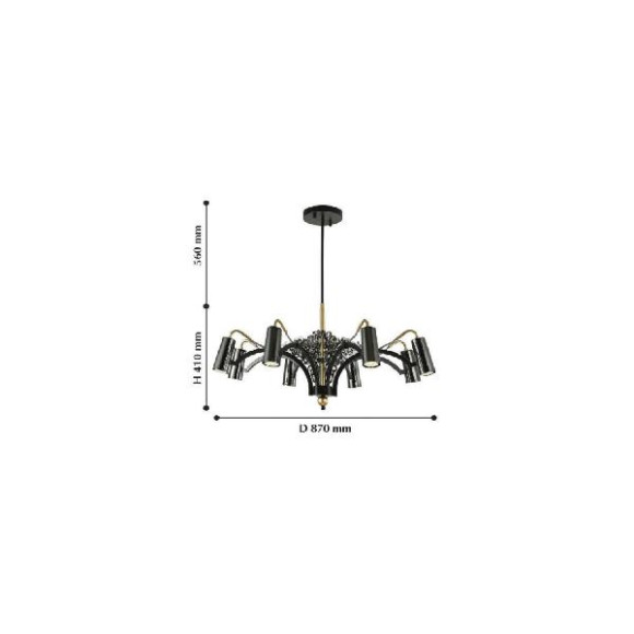 Потолочная люстра Fabia 2300-8P Потолочная люстра Fabia 2300-8P
